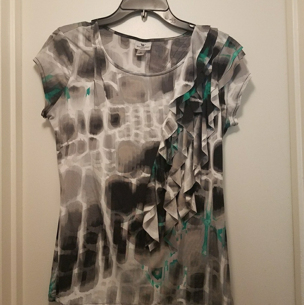 Worthington Short Sleeve Blouse